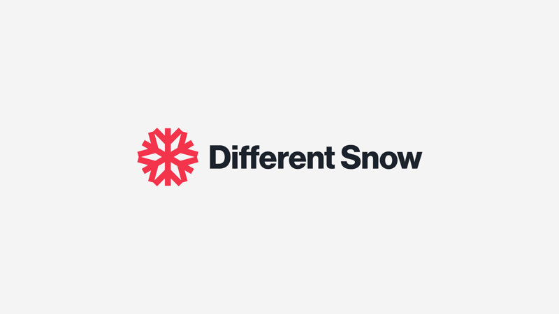 Different Snow Branding Logo On White