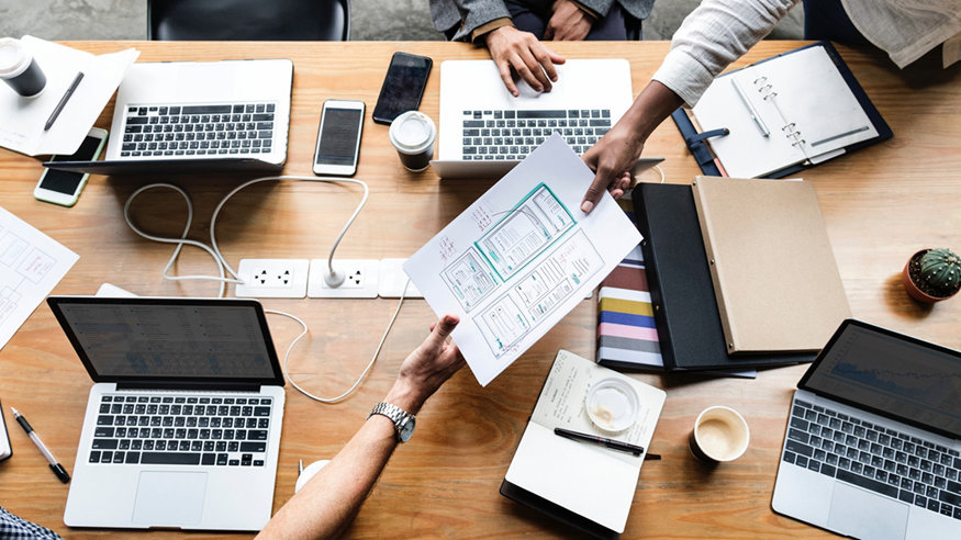 What is the difference between design, front end, and back end development?