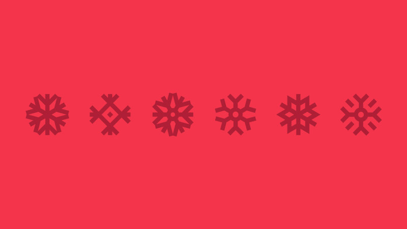 Different Snow Branding Images Snowflakes