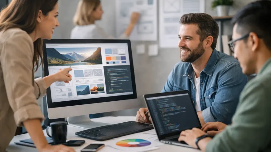 What a web design and development agency does