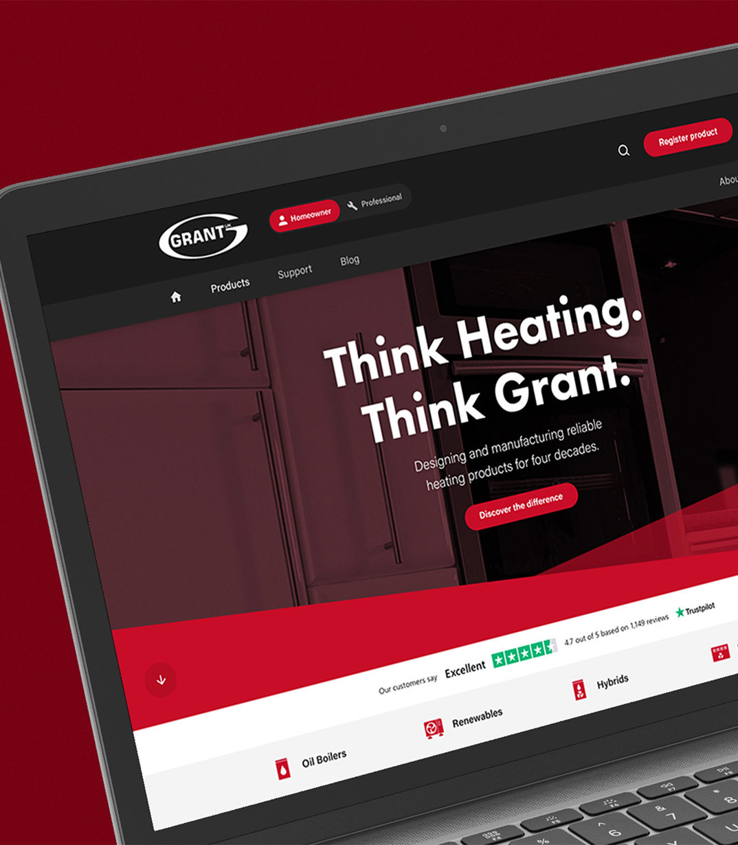 Helping Grant UK to engage with customers more effectively online.