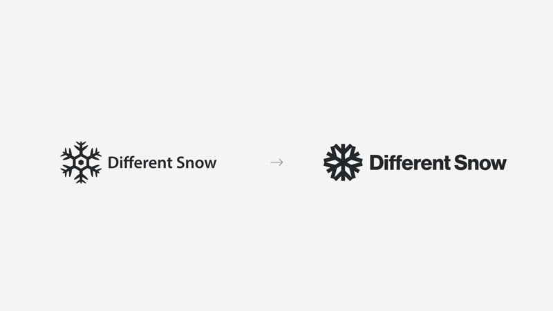 Different Snow Branding Images Logo Evolve