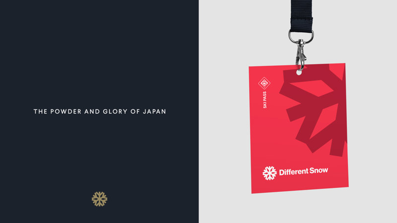 Different Snow Branding Images Split Strapline Pass