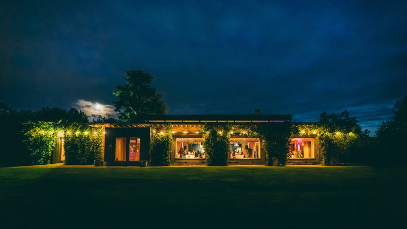 The Gillyflower at Elmore Court at dusk"
